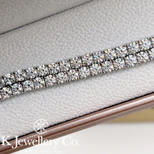 Load image into gallery viewer Moissanite Full Paved Tennis Bracelet/ Necklace Moissanite Full Paved Tennis Bracelet/Necklace
