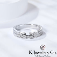 將圖片載入圖庫檢視器 Moissanite Liens Couple Wedding Ring 莫桑石情牽一生情侶婚戒
