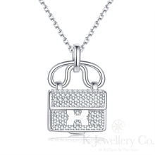 Load image into gallery viewer Moissanite Hand Bag Necklace Moissanite Hand Bag Necklace
